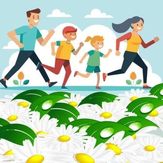 Забег Забег в День семьи, любви и верности