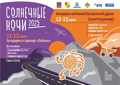 Забег Апатитский полумарафон «Солнечные Ночи»