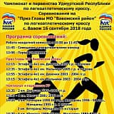 Чемпионат и первенство Удмуртской Республики по легкоатлетическому кроссу, Вавож
